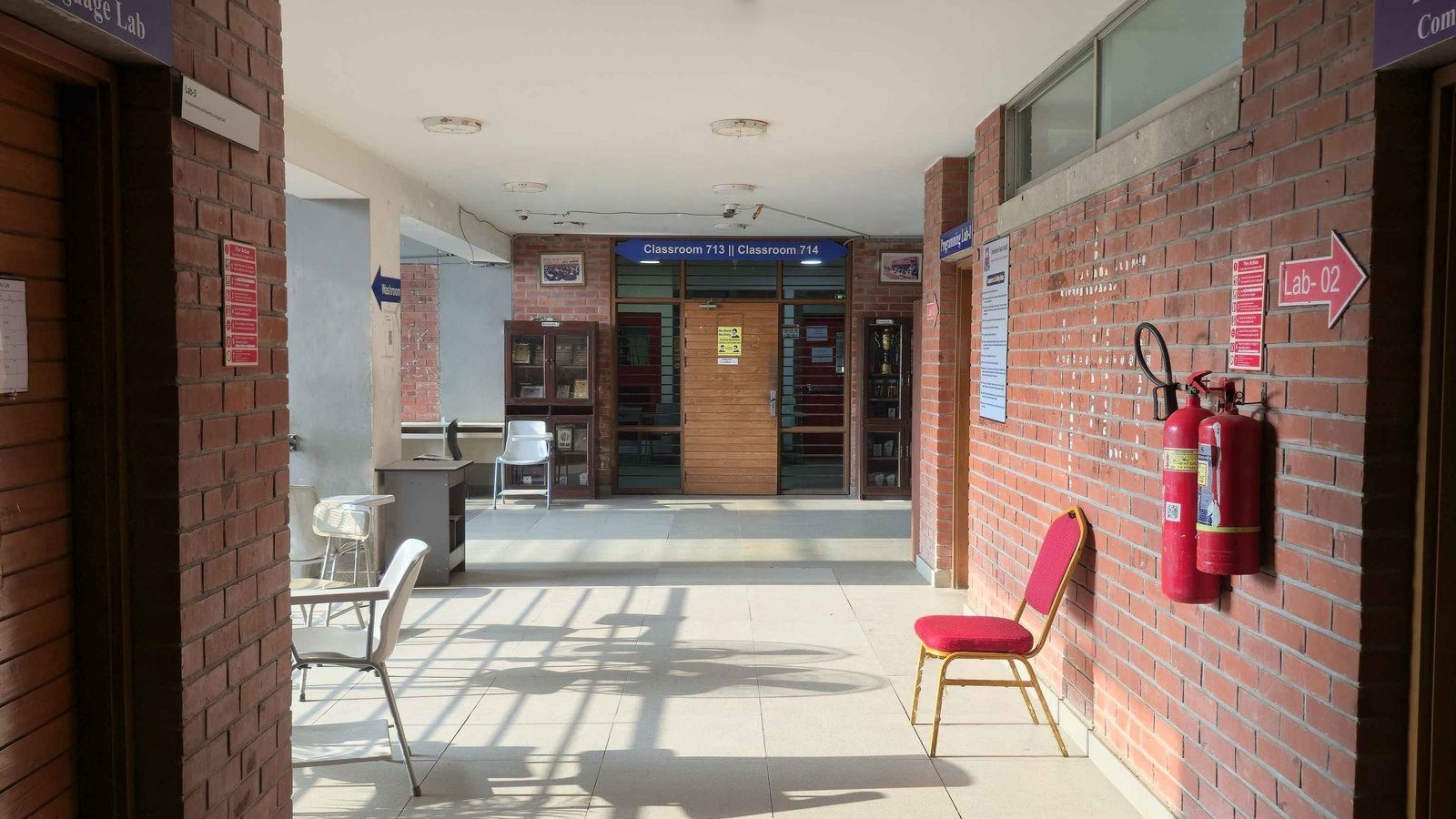 Calm campus before classes begin